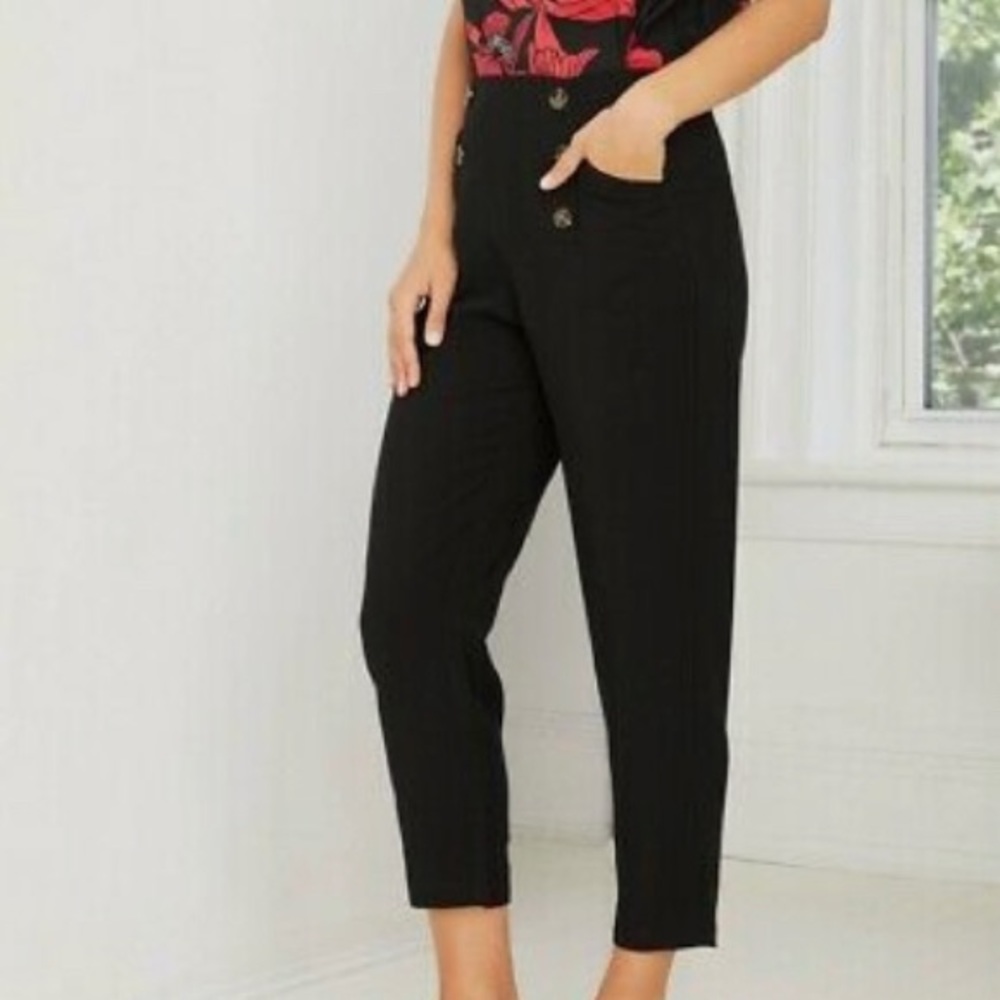 High Waist Ankle Pants